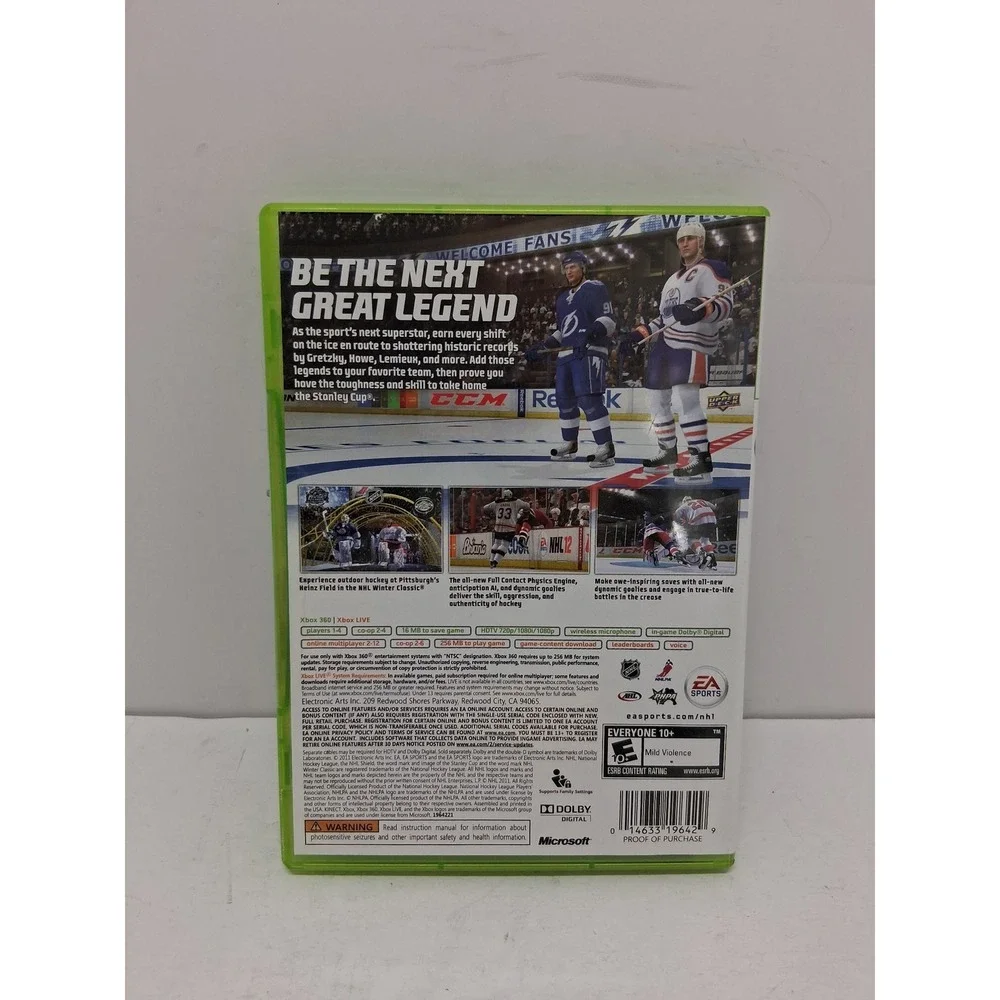 EA Sports NHL 12 Xbox 360 Hockey Video Game Steven Stamkos Cover NTSC